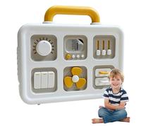 Jubilofex Autorità di attività per bambini, autorità di attività, giocattolo educativo - pedagogia di viaggio Motor Skills Toys Board per bambini di età compresa tra 12 mesi