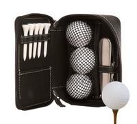 Jubilofex Borsa portatile in pelle per golfisti, organizer per bagagliaio, campo da golf, visualizzazione, allenamento, borsa, auto, viaggi e golfisti e per papà
