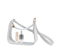 Jubilofex Borsa Trasparente - Borsa Tote Morbida Trasparente Donna - Elegante con Tracolla Regolabile per Eventi Lavoro Pranzo Festa Scuola Concerto Spiaggia Viaggio