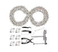 Jubilofex Catena per bicicletta - Set di riparazione per bicicletta, collegamento di ricambio con sgancio rapido e sicurezza in versione pesante, accessorio per bicicletta per bambini, terreni,