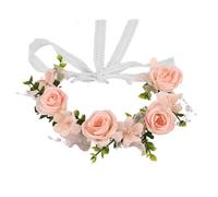 Jubilofex Cerchietto Floreale - per capelli artificiali eleganti da ragazza | Corone di fiori per donne e ragazze | Compleanno Comunione Vacanze Festival Evento Celebrazione Fotografia e Decorazioni