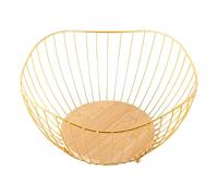 Jubilofex Cesto per frutta, cestino da cucina multiuso per piano di lavoro, organizzatore da cucina rotondo per snack, dolcetti, pane e verdure, presentazione versatile