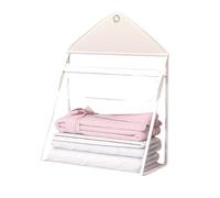Jubilofex Cesto portabiancheria da bagno - Cesto per vestiti puliti, scatola in PVC trasparente impermeabile, grande capacità, con tasca per telefono touch per cameretta, campeggio