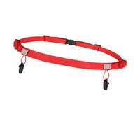 Jubilofex Cintura da corsa, porta numeri di partenza da corsa, fascia elastica addominale per competizioni all'aperto, Colore: rosso, vedi descrizione, Vedi descrizione