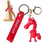 Jubilofex Ciondolo per borsa a cavallo | Ciondolo in morbida a di cartone animato, portachiavi individuale a di cavallo 2026, per amici, colleghi, fan, compleanno, festival, casa, viaggio, col