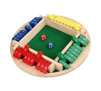 Jubilofex Close the Box, gioco da tavolo Shut the Box, classico gioco da tavolo per pub | divertente gioco di apprendimento da tavolo portatile per aule, feste di compleanno, pub