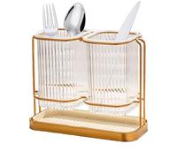 Jubilofex Contenitore Per Bacchette Da Cucina | Organizzatore di Posate | Scolaposate per Utensili per il Piano di Lavoro della Cucina,Per Cucchiai e Forchette Piano di Lavoro Stile Country Casa