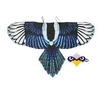 Jubilofex Costume da gufo per bambini, degli uccelli, tessuto leggero in chiffon con cinghie, maschera realistica con gufo, vestito per animali della foresta, cosplay per e ragazze dai 3 agli