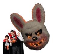 Jubilofex Costume di copertura per il viso di animali, maschera horror orso | Horror Scream Face Cover regolabile Halloween Maschera per vestire costume