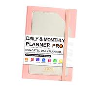 Jubilofex Daily Planner - Calendario tascabile settimanale 2025, agenda datata, notebook settimanale A5 - Planner Notebook 180 fogli per la gestione del , per il posto di lavoro