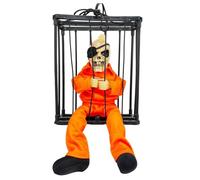 Jubilofex Decorazioni Animate di Halloween - Figura Scheletro del Sensore, gridando Spirit Toy | Casa Infestata Pendente del Teschio Fantasma Suono
