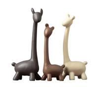 Jubilofex Famiglia di tre figure - 3 pezzi in ceramica moderna animale status scultura, figure d'arte di design moderno per la famiglia, affascinanti accessori per la casa per il soggiorno