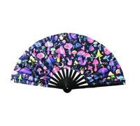 Jubilofex Fan di sbattere per ballare, grande ventilatore a mano pieghevole - Clack Hand Fan accende - Accessori per festival, grande festa cinese/giapponese favorisce gli accessori fotografici per il