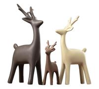 Jubilofex Figure d'arte per la famiglia - Elegante Design Famiglia Di Tre Sculture - 3 Pezzi Ceramic Modern Animale Status Dorations | Bellissimi Accessori Per La Casa per Camera Da Letto Del