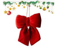 Jubilofex Fiocchi Di Velluto Per Albero Di Natale,Decorazione 3D Per Cima 'Albero E Ghirlanda,Fiocchi per di Natale | per Inverno Autunno Compleanno Matrimonio Casa Esterna Porta Anteriore