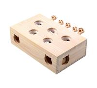 Jubilofex Giocattoli Interattivi Per, Gattini In Legno Whack Mole Puzzle Alleviare Il | Tiragraffi Per E Gioco Per Catturare Topi, Teaser Intelligente Per Che