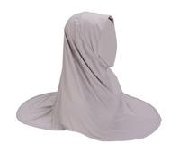 Jubilofex Hijab in tessuto modale | Doppio strato traspirante Hijab Istantaneo - Cappelli da donna Nuoto Eventi Culturali Matrimonio Preghiera Yoga Estate Donne Ragazze, Pistola grigia, Se référer au