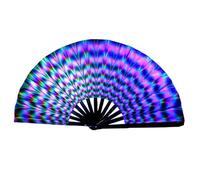 Jubilofex Illuminazione delle mani, fan della danza delle donne,Pieghevole ventilatore tascabile danzante - Accessori per festival, grande festa cinese/giapponese favorisce gli accessori fotografici