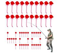 Jubilofex Lures da pesca d'acqua dolce, esche da pesca - Bastone delle perle della piattaforma,Affrontare piccole coppie artificiali portatili artificiali artificiali di perle di morso anti-fondo per