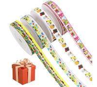 Jubilofex Nastro per insegnanti | Nastro stampato per avvolgimento - 4 Rolls Craft Supplies in classe per gli appassionati di stilisti domestici Pianificanti di eventi Studenti