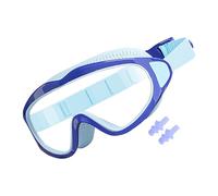 Jubilofex Occhiali da nuoto per - Occhiali da piscina con tappi per le orecchie impermeabili - Maschera anti-appannamento protezione UV impermeabile per sport acquatici 2-16 anni