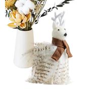 Jubilofex Ornamenti per animali di Natale,Ornamenti artigianali per albero decorazioni animali - Pendenti dolci festivi Forniture creative per casa ufficio fattoria giardino tavoli