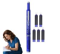 Jubilofex Penna stilografica retrattile | Penna stilografica trasparente 0,38 mm | Forniture di scrittura per la famiglia donne uomini uffici scuola registrazione marcatura