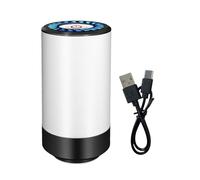 Jubilofex Pompa elettrica per sacchetti sottovuoto, pompa ad aria portatile per sacchetti di stoccaggio sottovuoto, organizer per bagagli USB riutilizzabile per verdure, vestiti, cibo e biancheria da