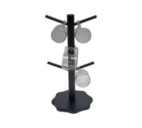 Jubilofex Porta Brezel in Legno | Supporto Porta Ciambelle per Feste - Snack In Legno 6 Aste Forma Albero Base Stabile Per Mostra Buffet Brunch Catering Eventi