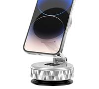 Jubilofex Porta telefono magnetico per auto, con ventosa per auto, accessori interni per auto, rotazione a 360 gradi, clip per smartphone per palestra, desktop