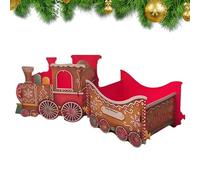 Jubilofex Punteggio In Per Le Vacanze - Set Elettrico Natalizio Da 31,5x6 Cm, Decorazione Ferroviaria, Regalo Per Bambini Locomotivi Per Bambini A Batteria Sotto Display Albero | Gathering Di Fest