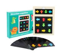 Jubilofex Rompicapo Direzionale a,Giochi Di Riconoscimento Di Direzione E Dei Colori Per Bambini | Gioco Da Tavolo Logico E Cognitivo Per L'Abbinamento Delle Forme Giocattolo Educativo Per Bambini