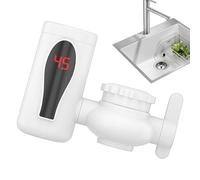 Jubilofex Rubinetto Acqua Calda,Scaldabagno Senza Serbatoio - Doppia Modalità Rubinetto Rotante Display LED per Esterno Campeggio Bagno Cucina Piccoli Spazi
