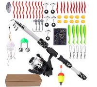 Jubilofex Set da per Bambini | Kit Canna Da Per Principianti | Da Per Bambini - Per Asili Campeggio Spiaggia Parco Compleanni Acqua Acqua Salata Lago Fiume Ruscello Stagno