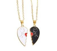 Jubilofex Set di collane per donne, collana d'amore 2-| Ciondolo per gioielli con memoria dell'amicizia per donne uomini famiglia colleghi occasioni a casa