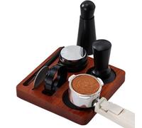 Jubilofex Set di macinacaffè - Set da 7 pezzi dal design ergonomico, antiscivolo e universale per un uso confortevole | imbuto dosatore e livellatore - per bancone bar, negozio, ufficio