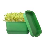 Jubilofex Set di vassoi per germogli, senza terra, con fori di drenaggio 'acqua, di piante, riutilizzabile, per casa, giardino, interni ed esterni, coltivazione di piante, di grano