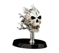 Jubilofex Skull Scheletro per Moto - Accessori Moto Scheletri | Motorcycle Skull Figurine - Decorazione Cranio Fiamma Ruota Figura Del Teschio Del Motociclo Unico per Uomini, Padri, Mariti