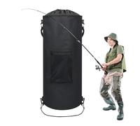 Jubilofex Spiaggia Can - Scatola della spazzatura per auto, 11 - 15 Gallone Draw String Titolare Impermeabile per camion - Campeggio all'aperto