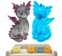 Jubilofex Stampi di Resina Drago | Stampo 3D per Cemento e Produzione di Candele - Drago Addormentato in Resina epossidica Stampo in Silicone per progetti e Regali Fai -da -Te
