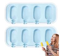 Jubilofex - Stampo in silicone a 4 fori sul gambo, 2 porte di mangime Eas-Fr-Futter per succo di budino, frutta per uso domestico