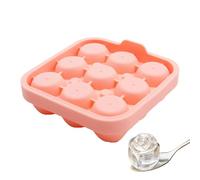 Jubilofex Stampo per cubetti di ghiaccio, riutilizzabile, per uso alimentare, per cocktail, whisky, bevande, tè, cucina, feste, bevande, cibo, campeggio, cioccolato, caramelle, frutta, rosa