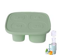 Jubilofex Stampo per ghiaccio cilindrico, ciotola per bevande Novelty | 4-Cavity cavità stampo in silicone con coperchio, gadget da cucina che produce contenitori per tazza 30oz-40oz