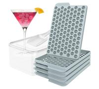 Jubilofex Stampo per ghiaccio in miniatura, stampo per ghiaccio per caffè a 3 piani, stampi resistenti alle temperature, con vassoio di rilascio facile per cocktail e serate