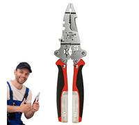 Jubilofex Stripper a filo , spelafili | PLIER spelafili di precisione, crimpatrice per cavi manuale multiuso, strumento di crimpatura del filo professionale per test elettrici