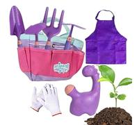 Jubilofex Strumenti per alberi per bambini, con tronco per piante, annaffiatoio e strumenti di scavo della sabbia, strumenti per alberi da 9 pezzi per piccoli - per bambini in vivaio, albero, balcone