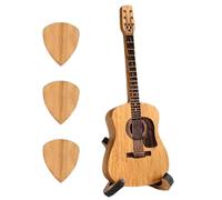 Jubilofex Supporto per chitarra in legno - Scatola di selezione per chitarra in legno 2024 con 3 selezioni, Squisita scatola di supporto per chitarra con supporto per sorella, amica, basso, Guitar