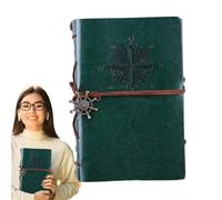 Jubilofex Taccuino vintage diario | quaderno pirata per diario e appunti - stile retrò - forniture scolastiche a scrittura fluida per uomini, donne e adolescenti - essenziali per la classe