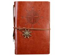 Jubilofex Taccuino vintage, taccuino pirata per diario e appunti | stile retrò - forniture scolastiche a scrittura per uomini, donne e adolescenti - essenziali per la classe