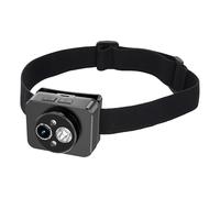 Jubilofex Telecamera Da Testa Per Registrazione,Fotocamera Sportiva Da Testa Con Luce - Struttura Indossabile Regolabile per Attività all'Aperto